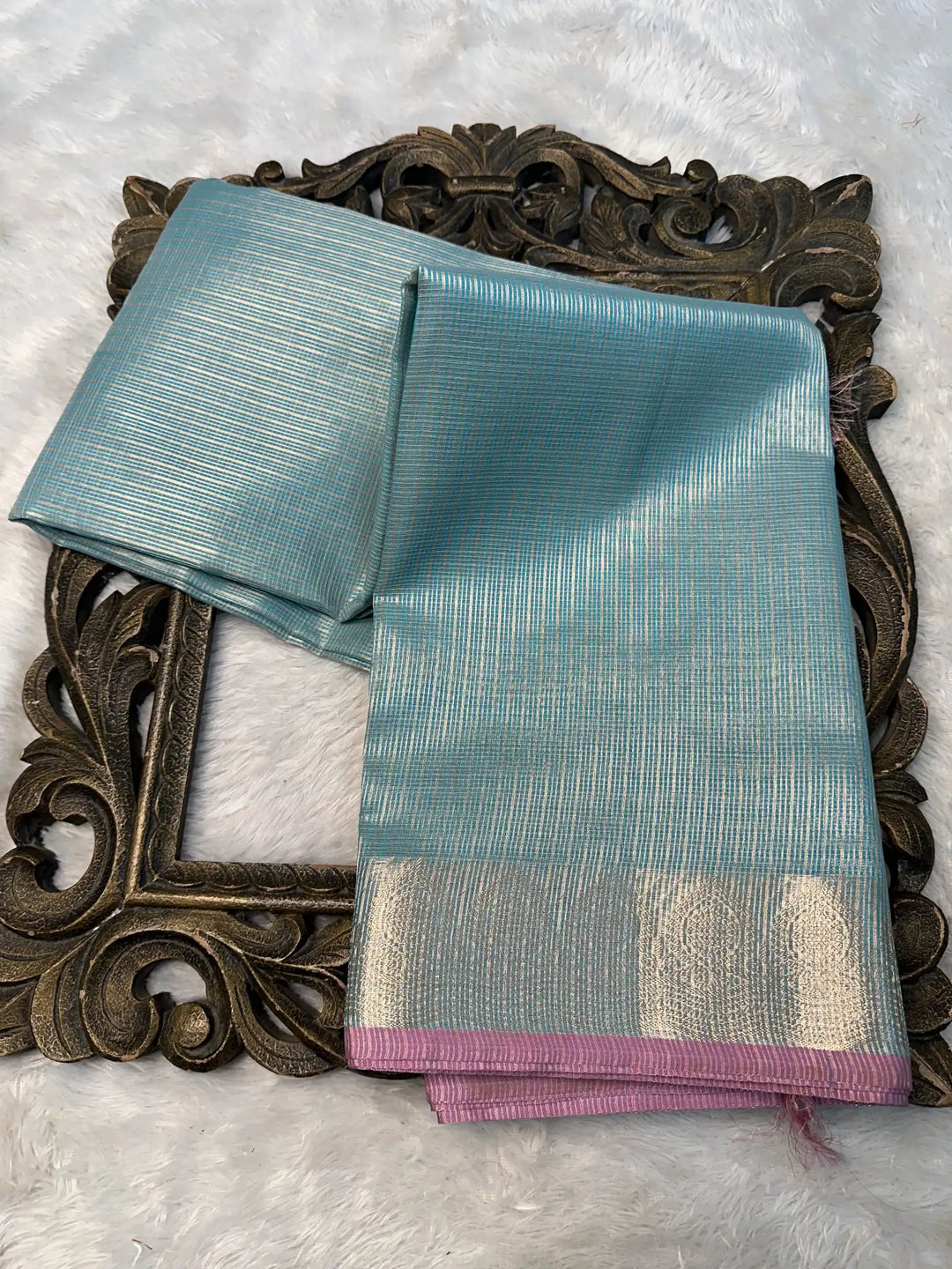 Contemporary Weave Kora Tissue Silk Banarasi Saree