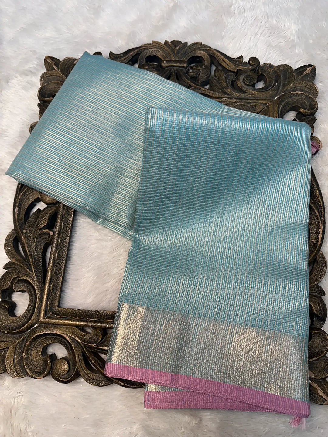 Contemporary Weave Kora Tissue Silk Banarasi Saree