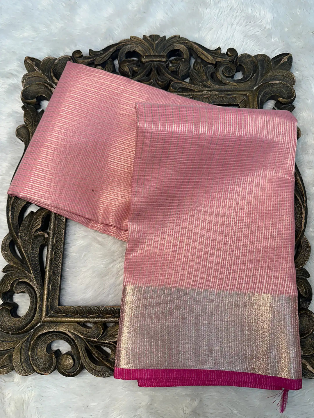 Contemporary Weave Kora Tissue Silk Banarasi Saree
