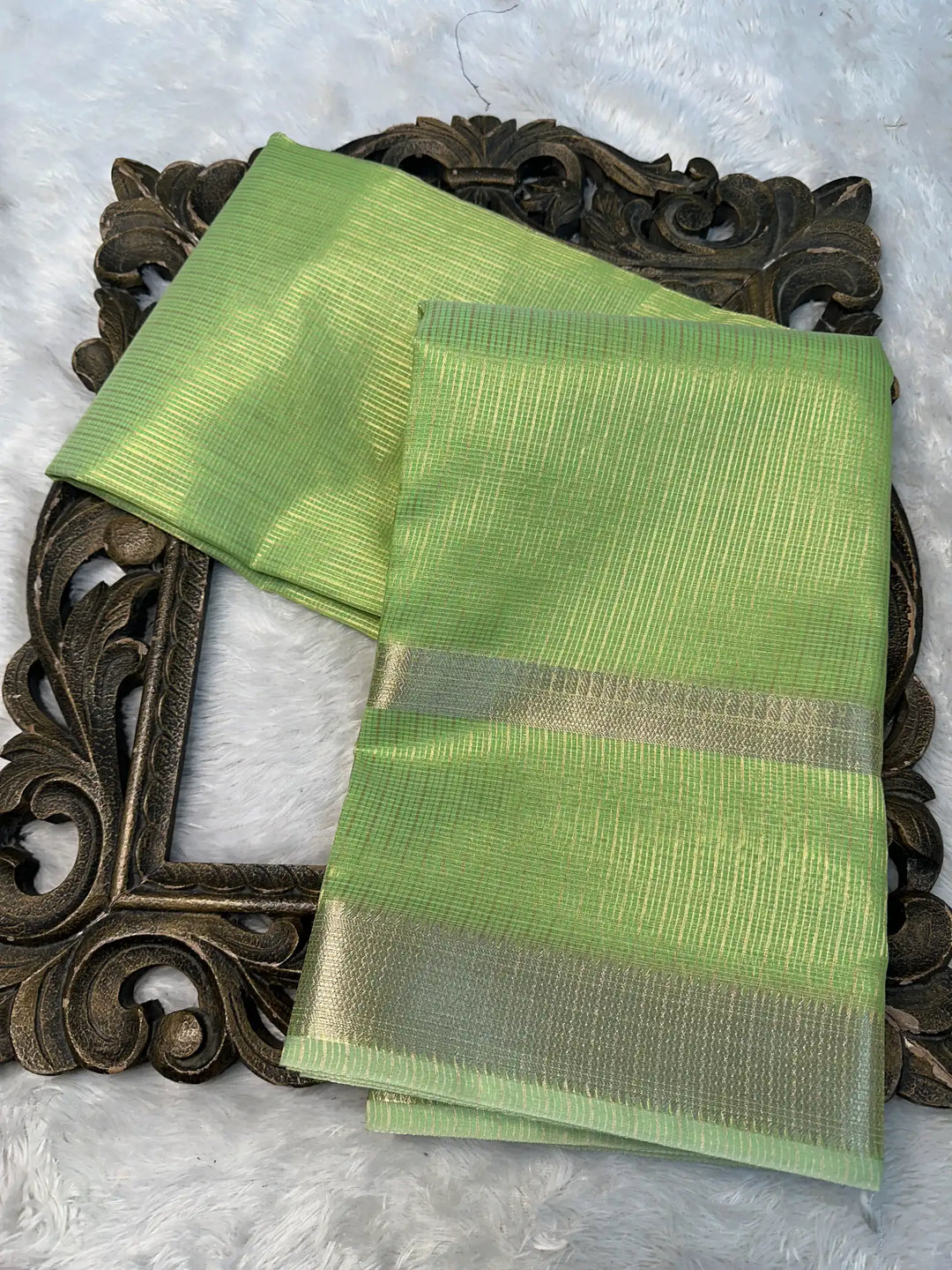 Contemporary Weave Kora Tissue Silk Banarasi Saree