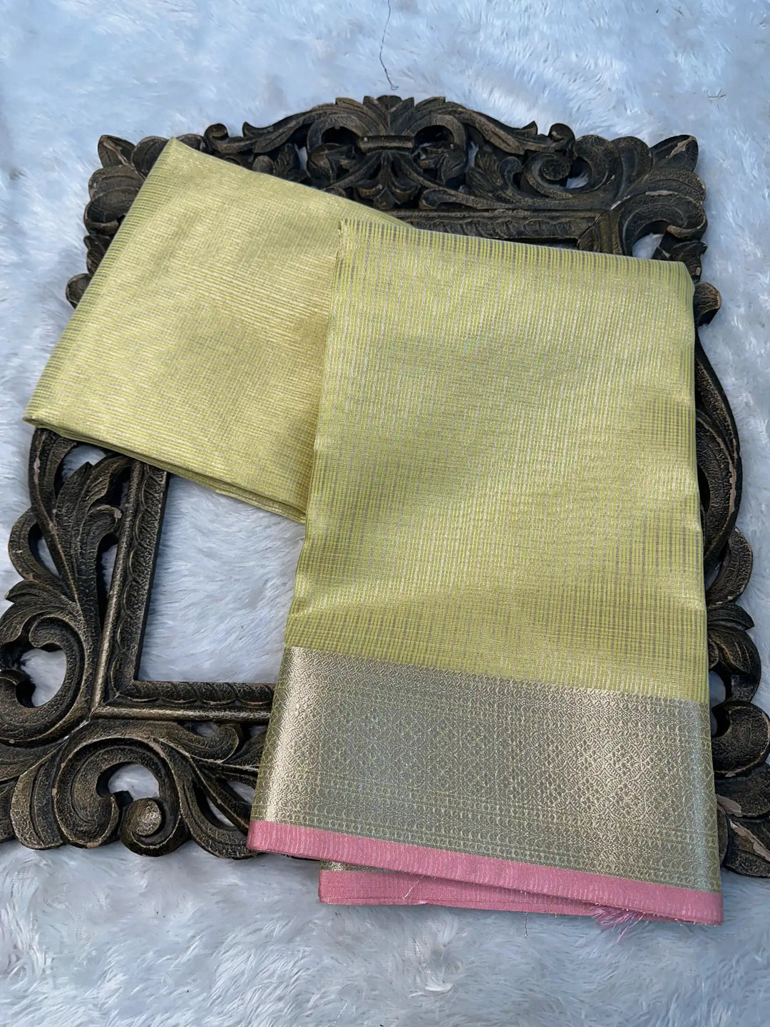 Contemporary Weave Kora Tissue Silk Banarasi Saree