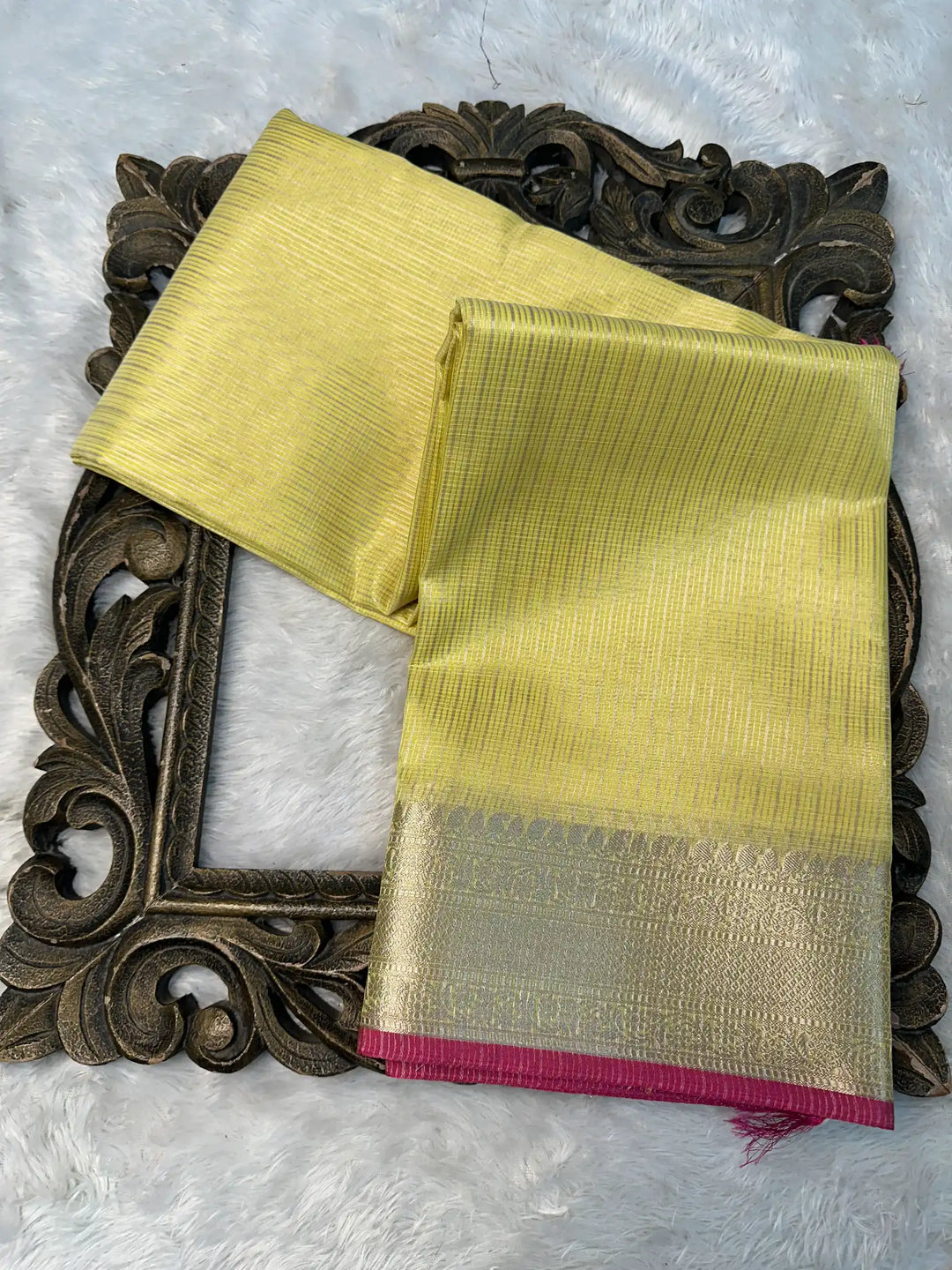 Contemporary Weave Kora Tissue Silk Banarasi Saree