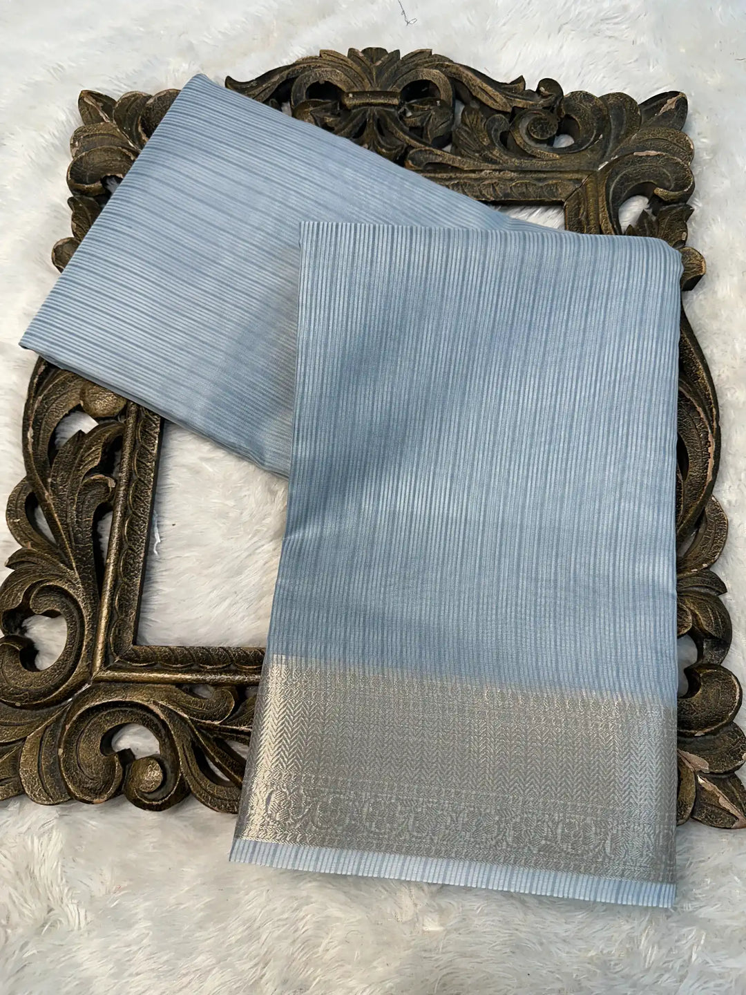 Contemporary Weave Kora Tissue Silk Banarasi Saree