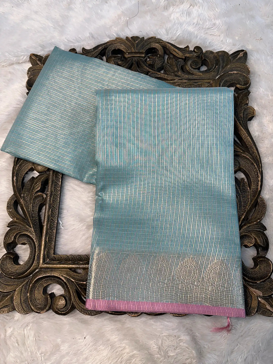 Contemporary Weave Kora Tissue Silk Banarasi Saree