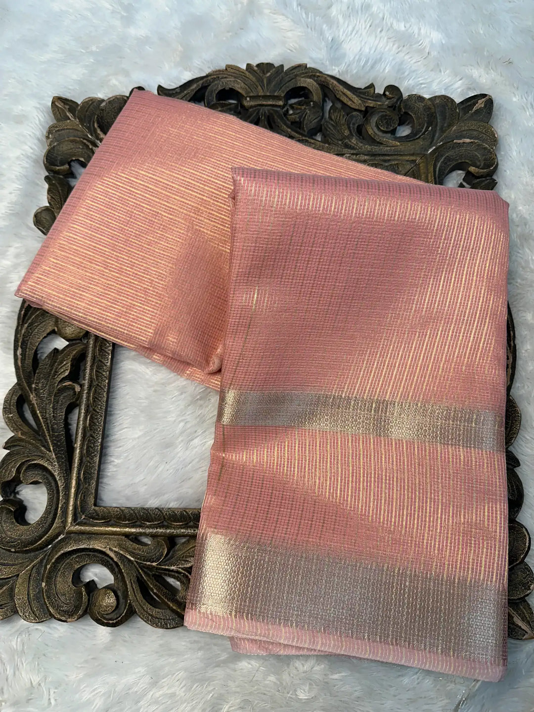 Contemporary Weave Kora Tissue Silk Banarasi Saree