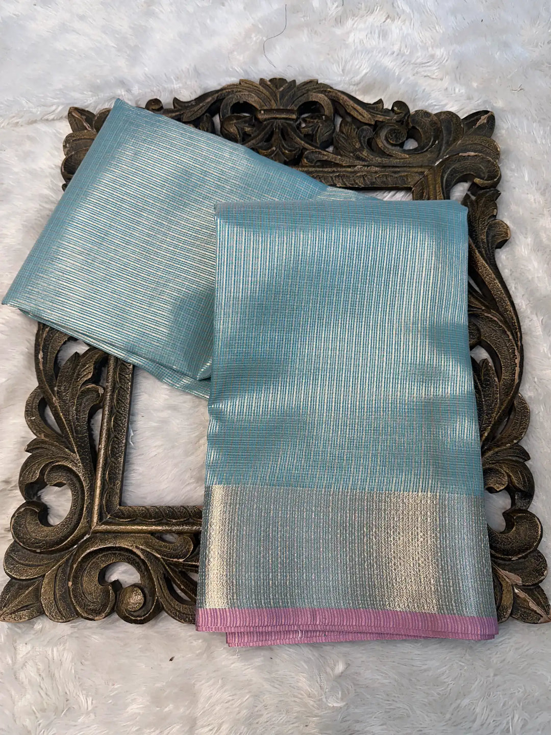 Contemporary Weave Kora Tissue Silk Banarasi Saree