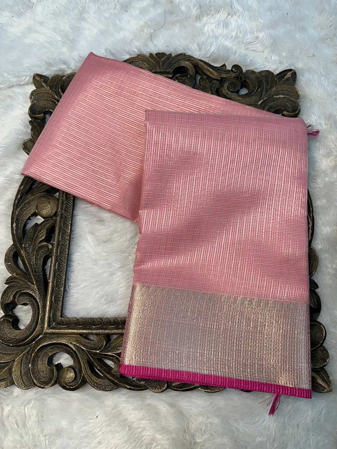 Contemporary Weave Kora Tissue Silk Banarasi Saree
