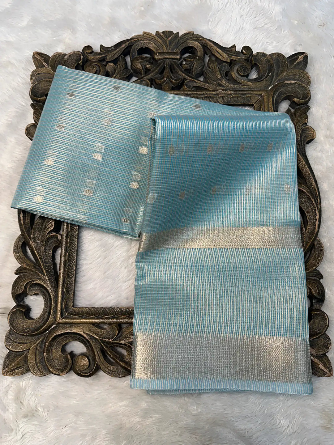 Contemporary Weave Kora Tissue Silk Banarasi Saree