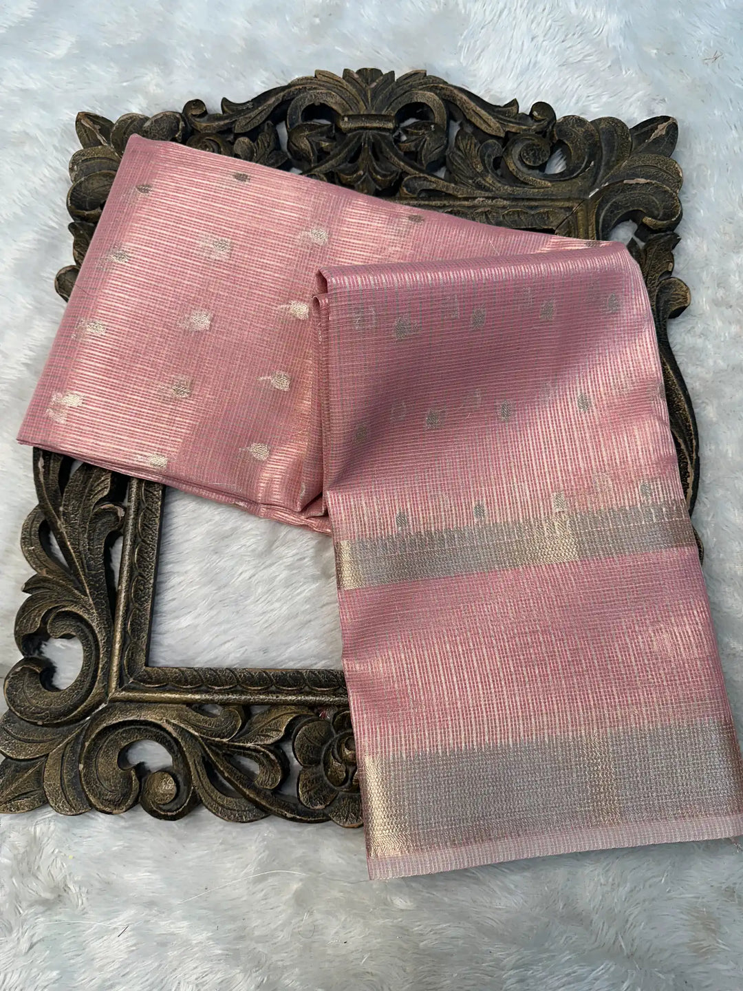 Contemporary Weave Kora Tissue Silk Banarasi Saree