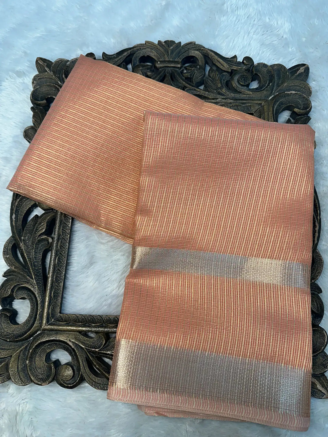 Contemporary Weave Kora Tissue Silk Banarasi Saree