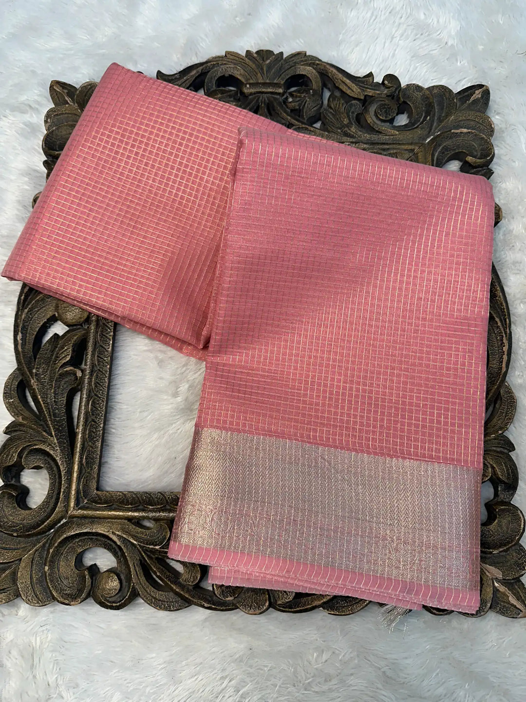 Contemporary Weave Kora Tissue Silk Banarasi Saree