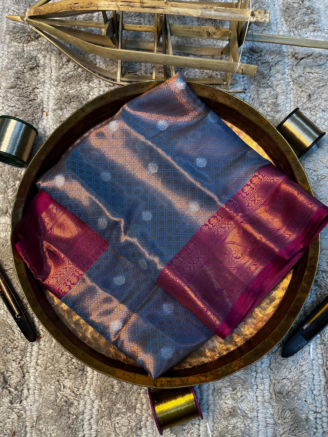 Eccentric Zari Weave Softsilk Banarasi Saree