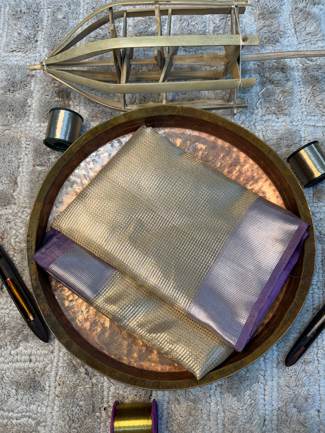 Eccentric zari weave Softsilk Heritage Banarasi saree