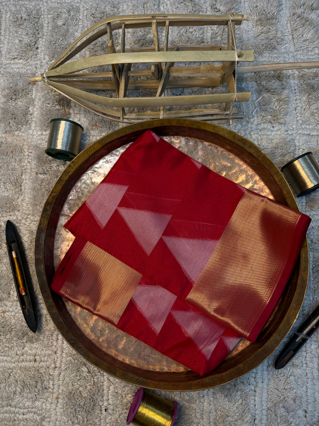 Eccentric zari weave Softsilk Banarasi saree