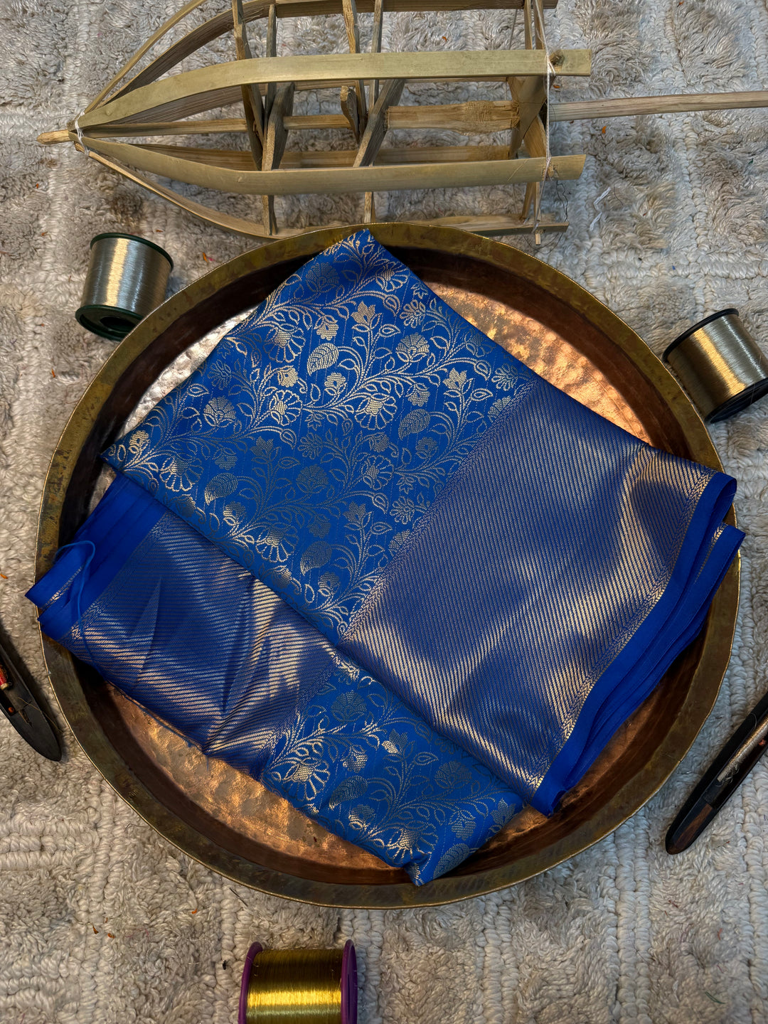 Eccentric zari weave Softsilk Banarasi saree
