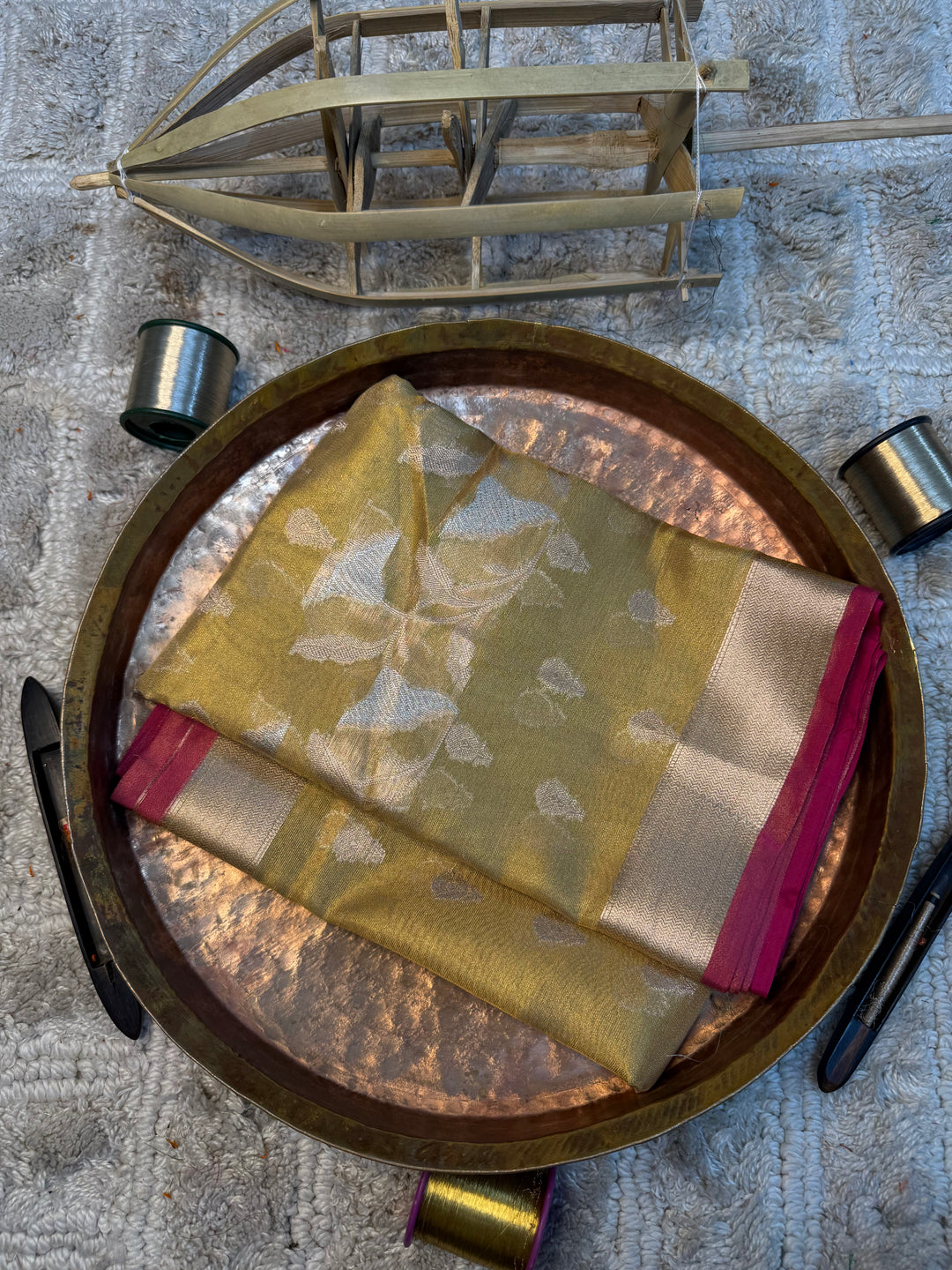 Eccentric zari weave Softsilk Banarasi saree