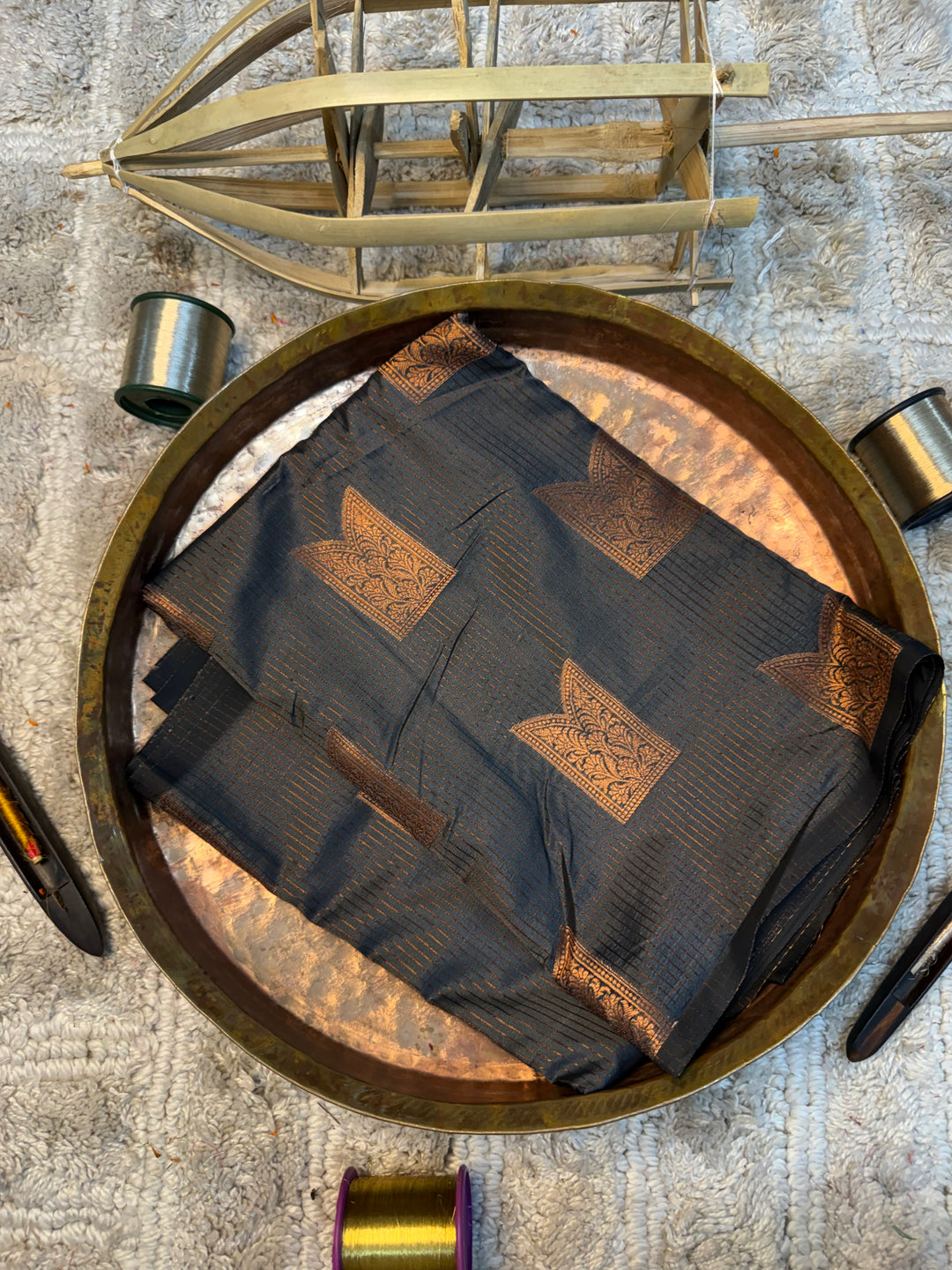 Eccentric zari weave Softsilk Banarasi saree