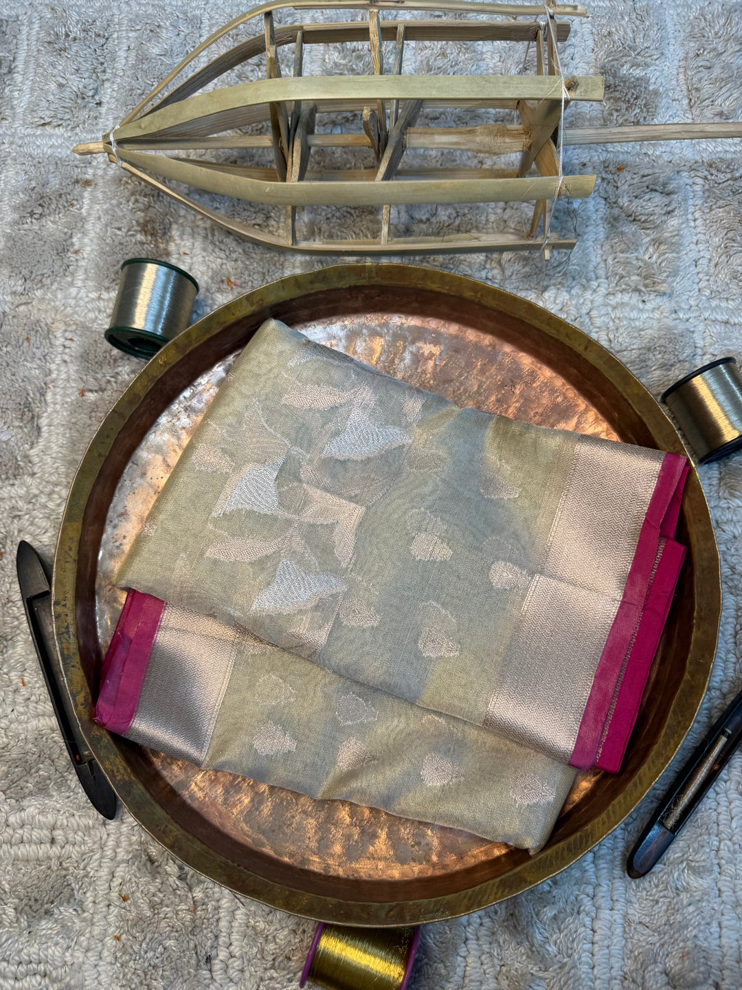 Eccentric zari weave Softsilk Heritage Banarasi saree