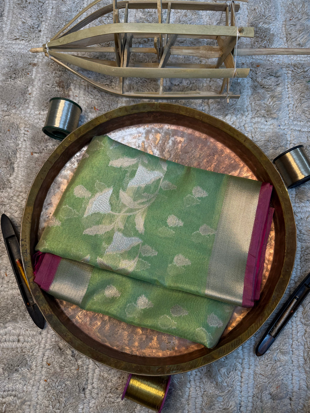 Eccentric zari weave Softsilk Heritage Banarasi saree