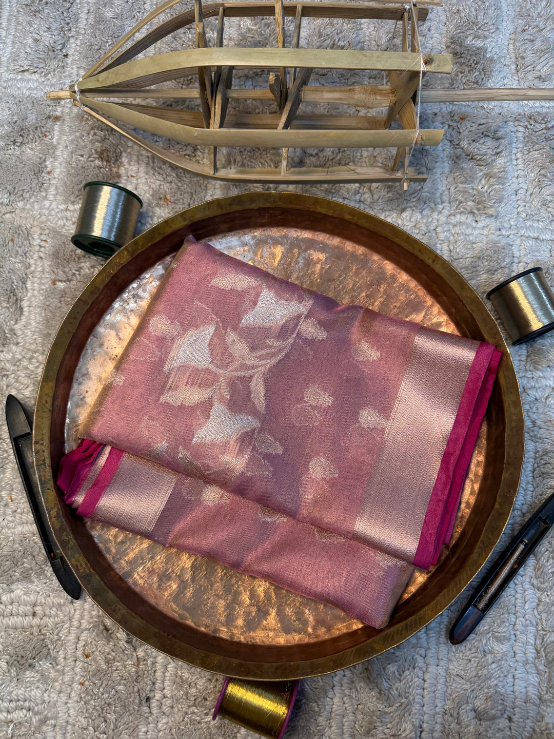 Eccentric zari weave Softsilk Banarasi saree