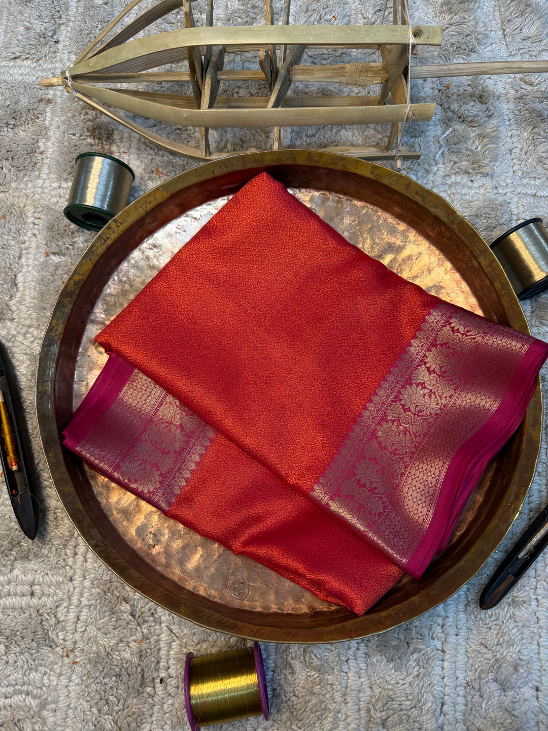 Eccentric zari weave Softsilk Banarasi saree