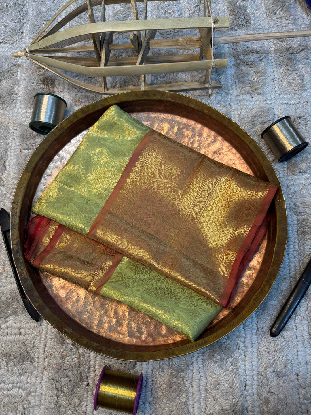 Eccentric zari weave Softsilk Banarasi saree