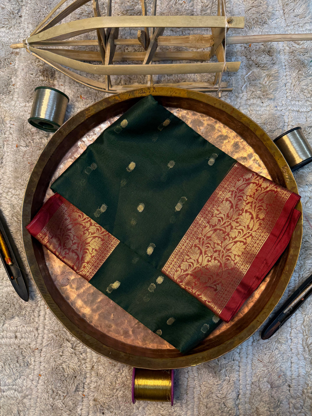 Eccentric zari weave Softsilk Banarasi saree