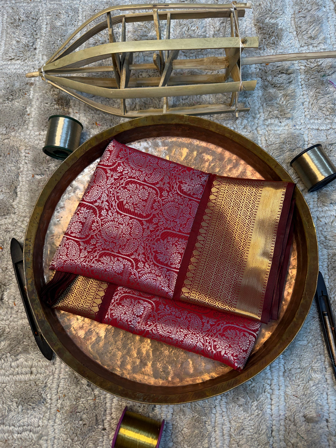 Eccentric zari weave Softsilk Heritage Banarasi saree