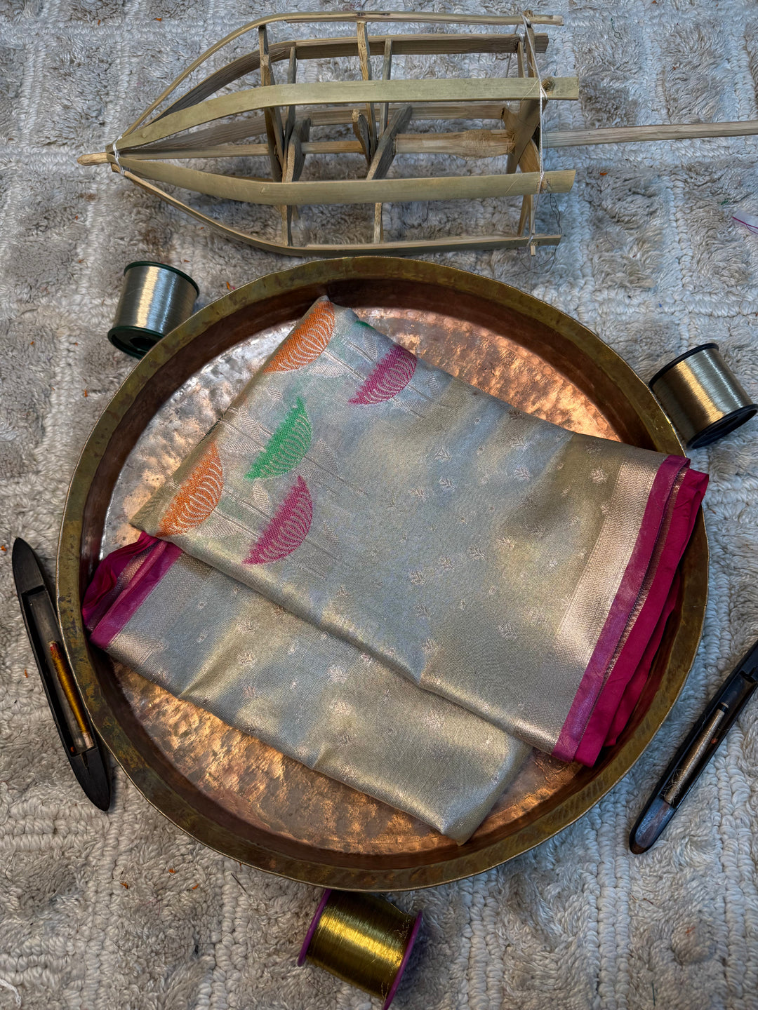 Eccentric zari weave Softsilk Heritage Banarasi saree