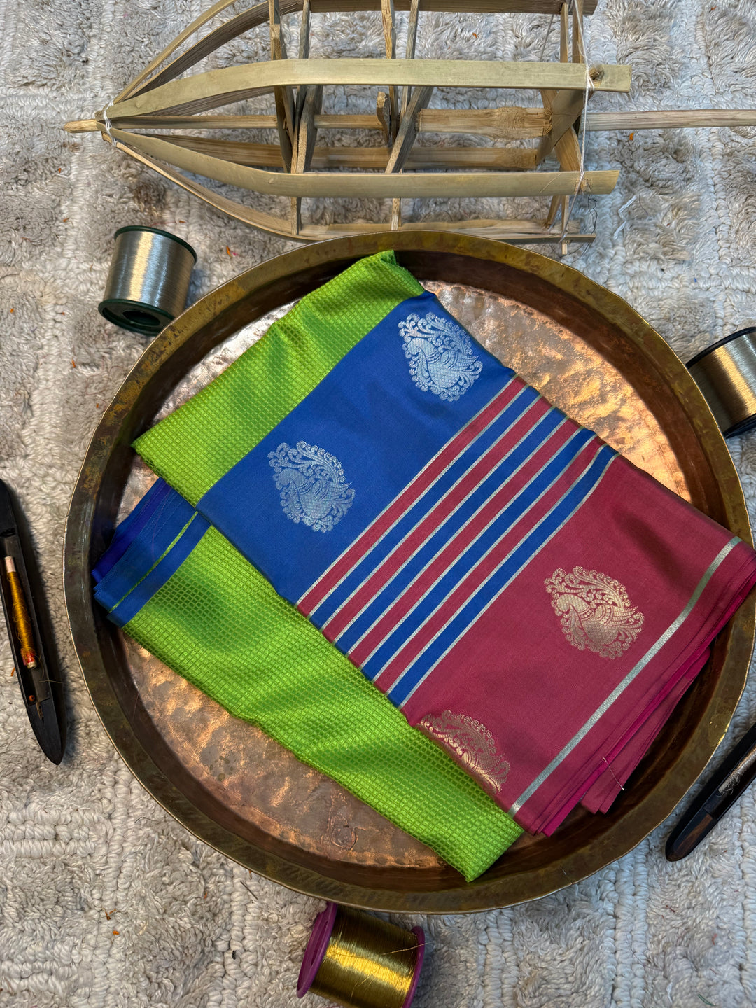 Eccentric zari weave Softsilk Banarasi saree