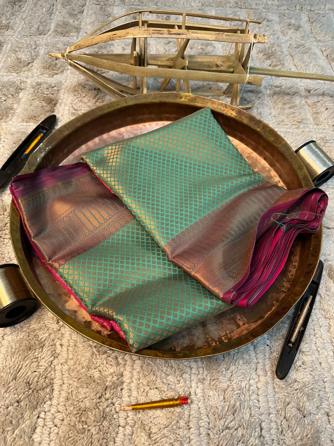 Eccentric zari weave Softsilk Banarasi saree