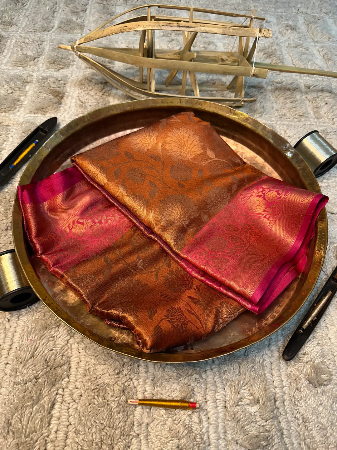 Eccentric zari weave Softsilk Banarasi saree