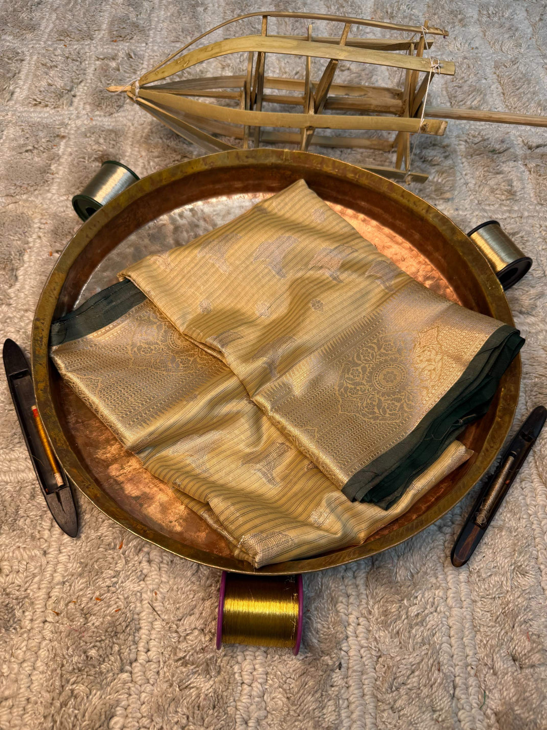 Eccentric zari weave Softsilk Heritage Banarasi saree