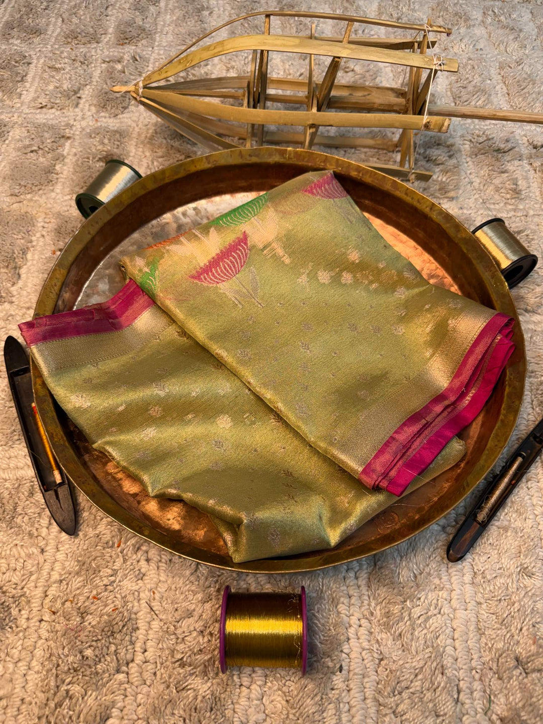 Eccentric zari weave Softsilk Heritage Banarasi saree