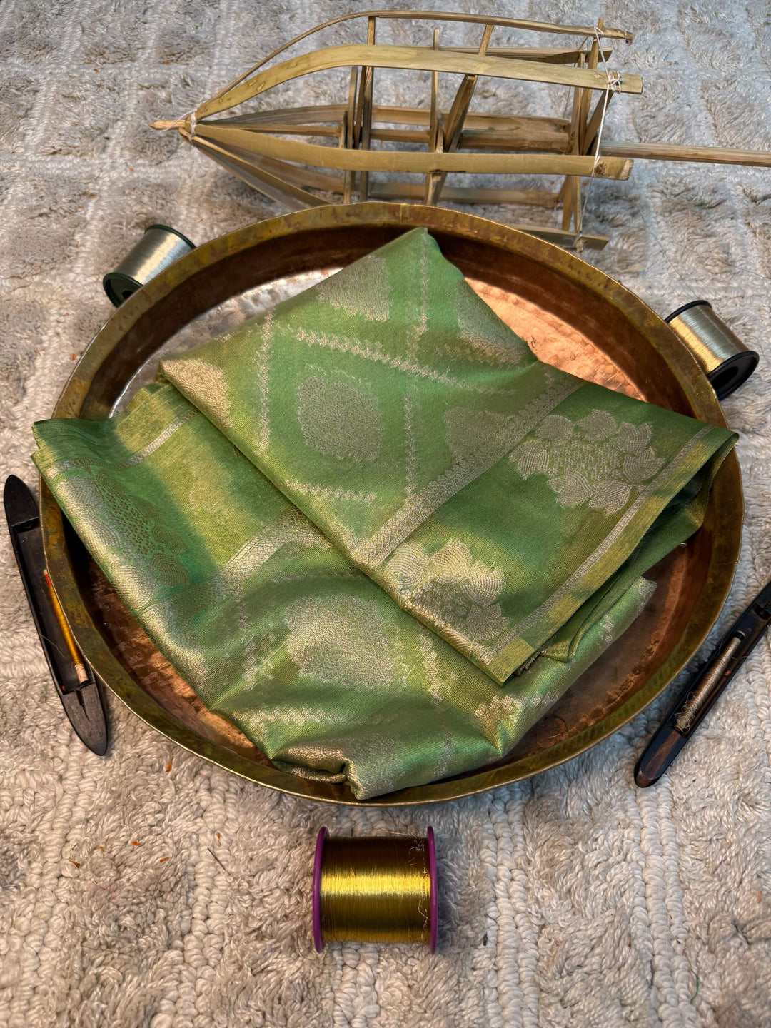 Eccentric zari weave Softsilk Banarasi saree
