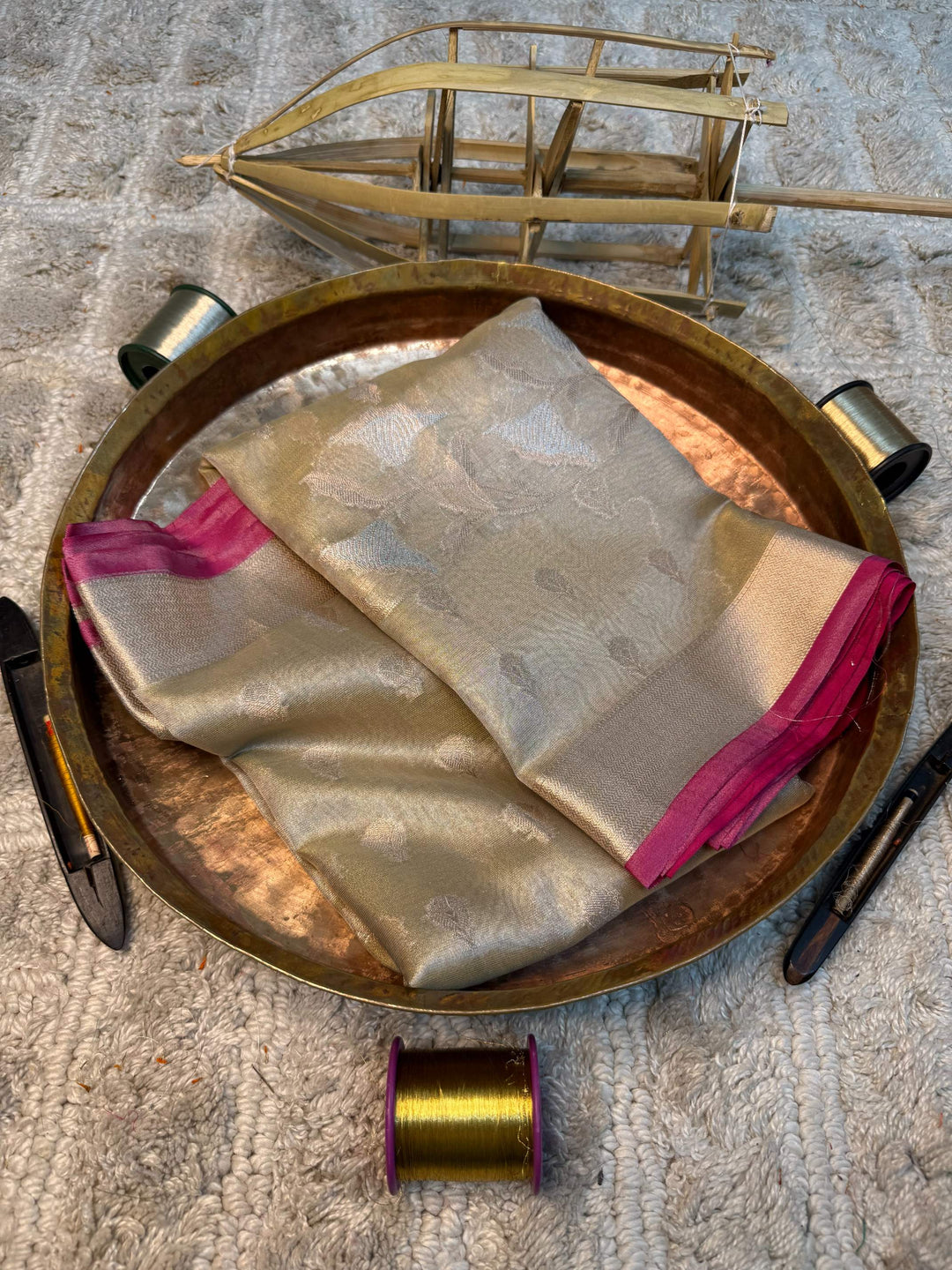 Eccentric zari weave Softsilk Banarasi saree