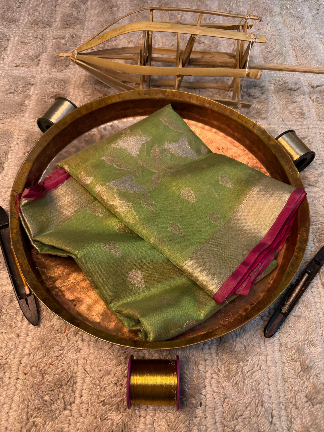 Eccentric zari weave Softsilk Banarasi saree