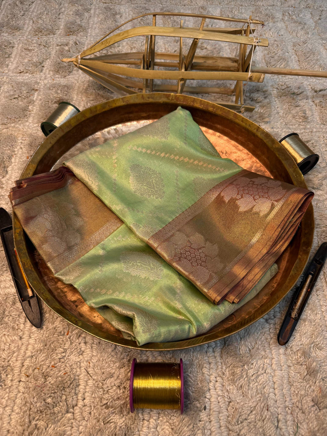 Eccentric zari weave Softsilk Banarasi saree