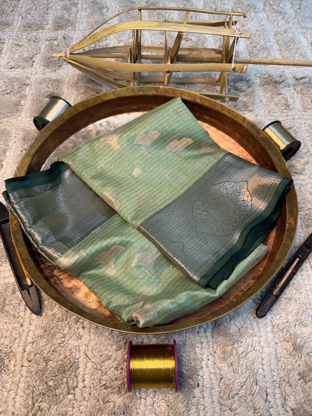 Eccentric zari weave Softsilk Banarasi saree