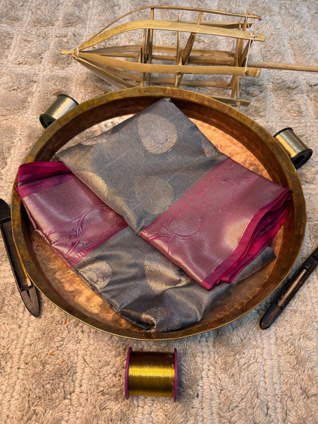 Eccentric zari weave Softsilk Banarasi saree