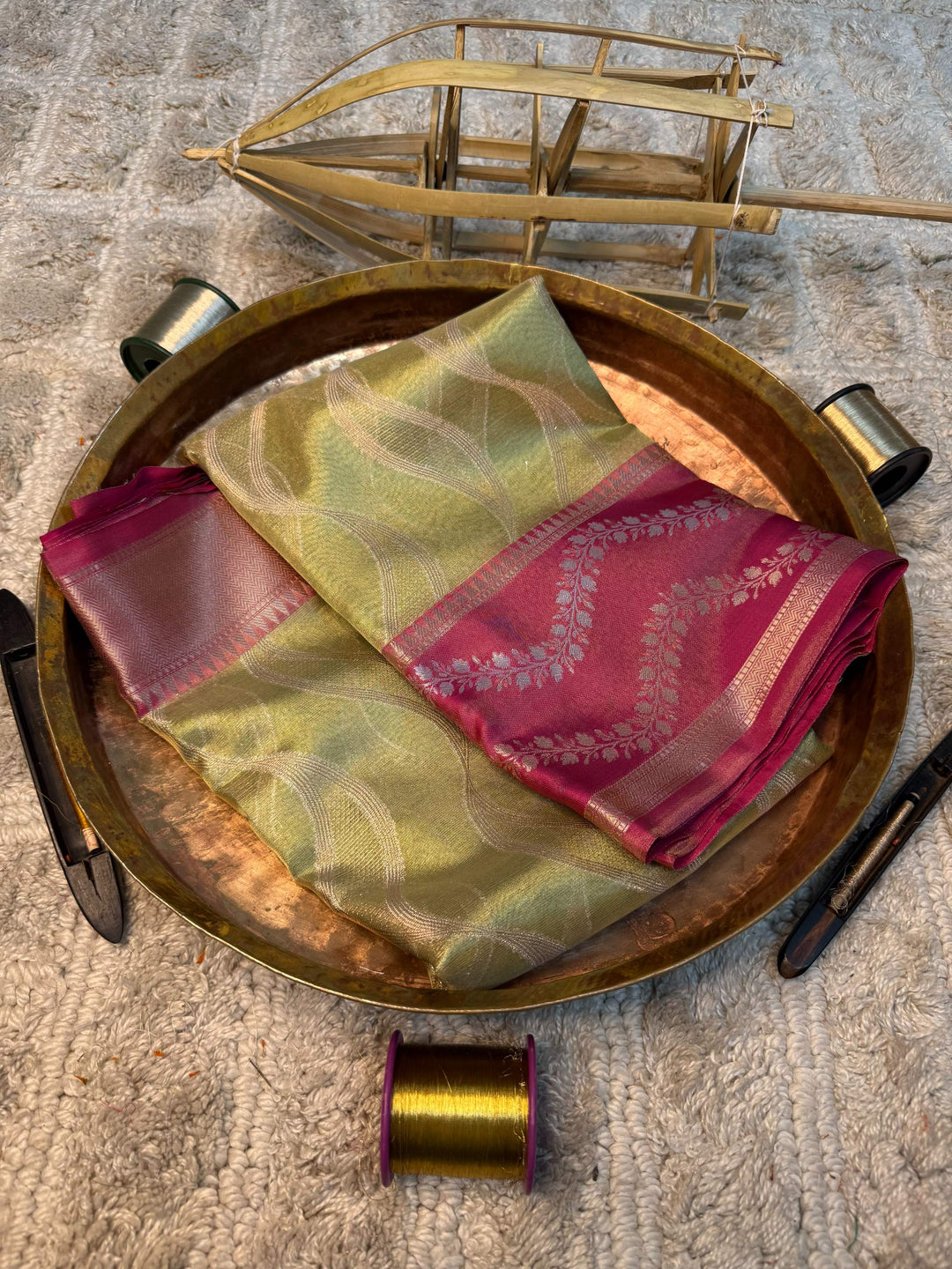 Eccentric zari weave Softsilk Banarasi saree