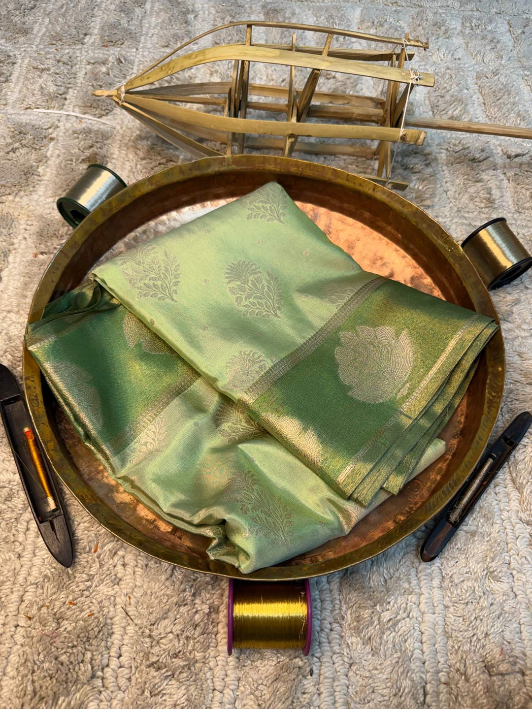 Eccentric zari weave Softsilk Banarasi saree