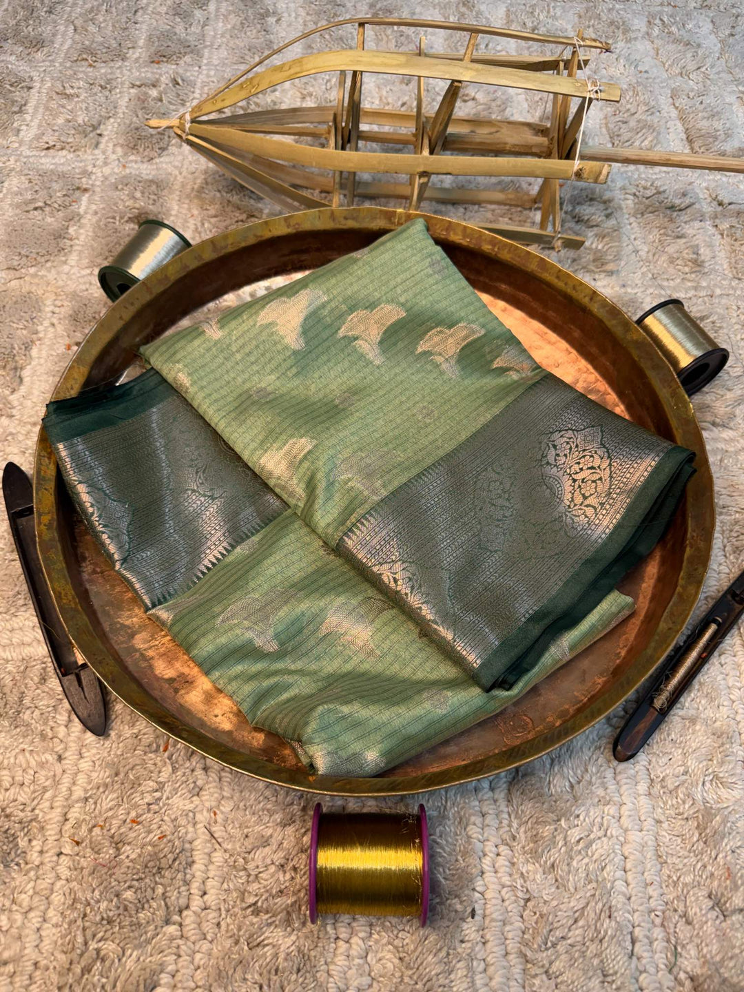 Eccentric zari weave Softsilk Banarasi saree