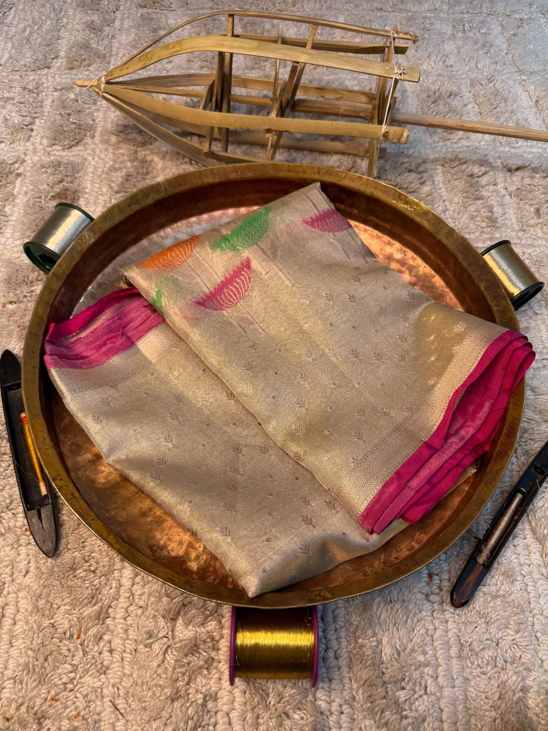 Eccentric zari weave Softsilk Heritage Banarasi saree