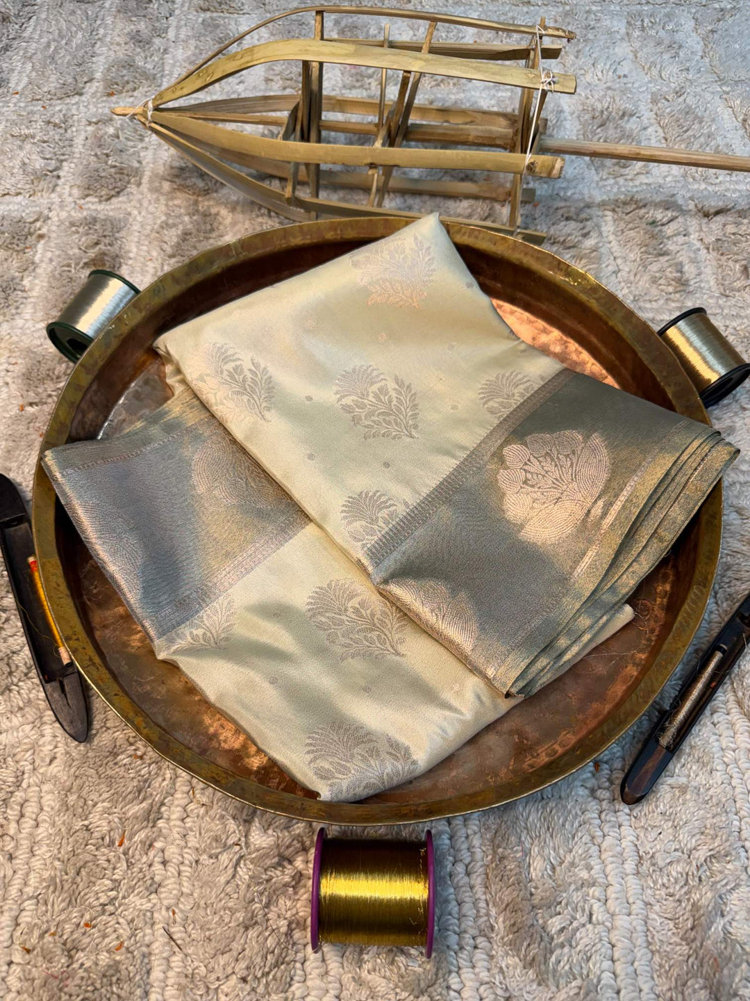 Eccentric zari weave Softsilk Heritage Banarasi saree