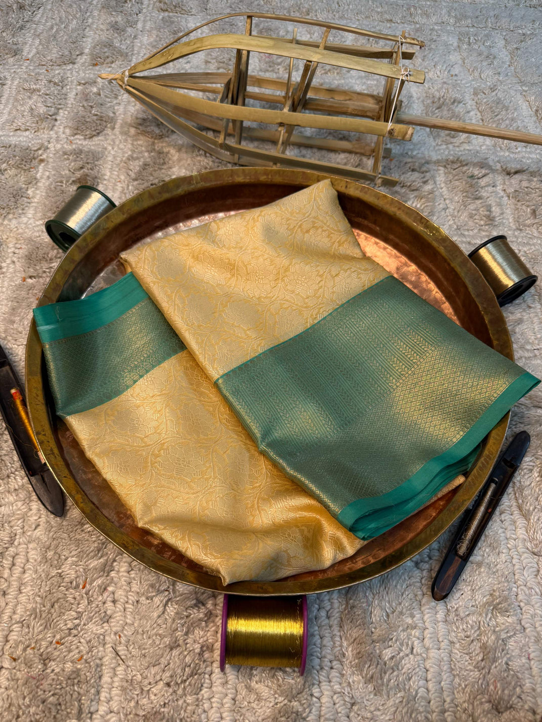 Eccentric zari weave Softsilk Banarasi saree