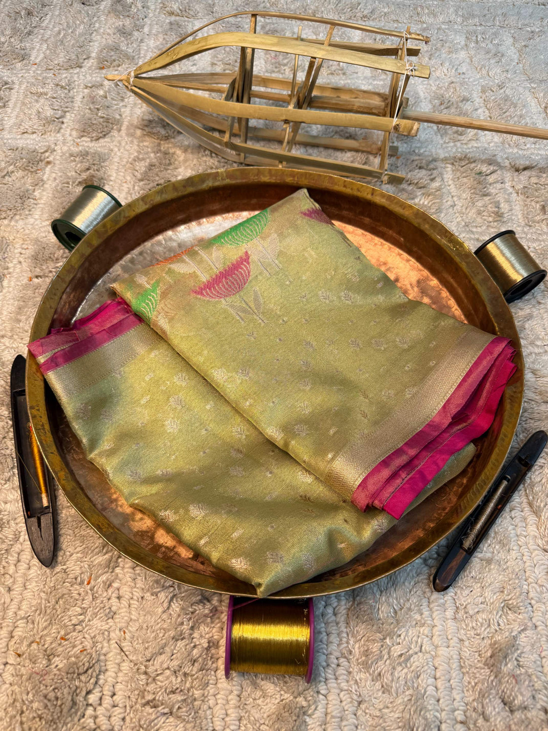 Eccentric zari weave Softsilk Banarasi saree