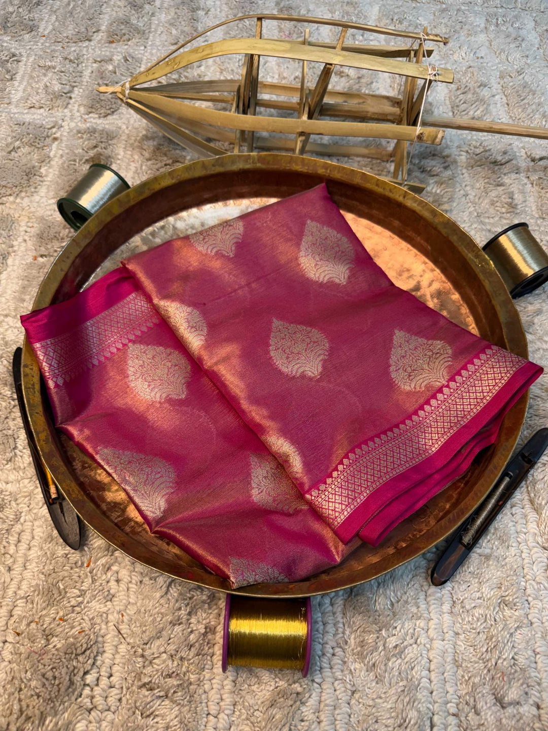 Eccentric zari weave Softsilk Banarasi saree