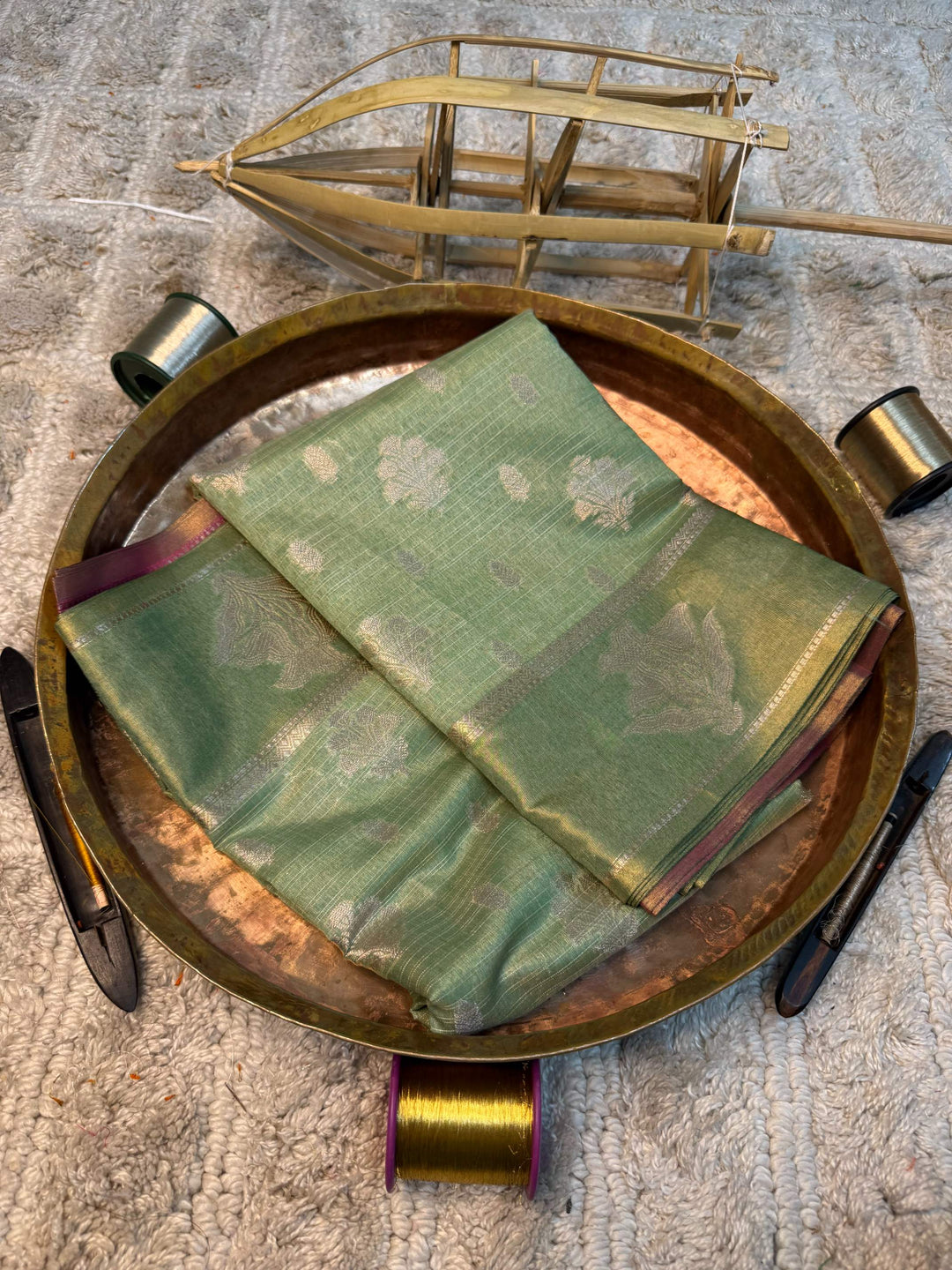 Eccentric zari weave Softsilk Banarasi saree