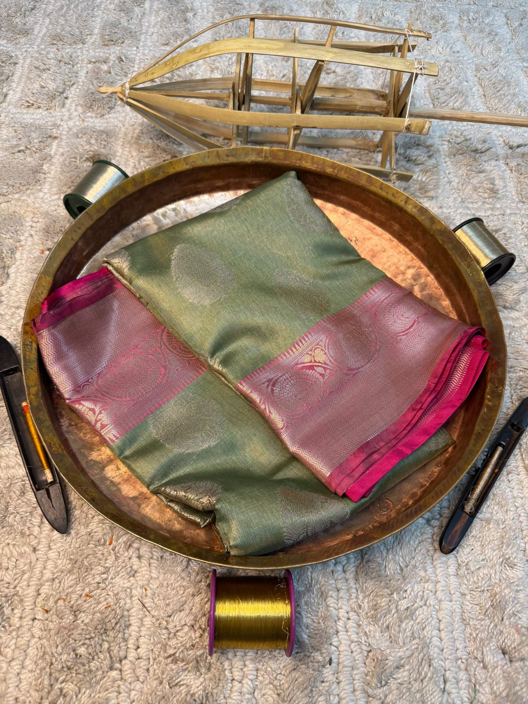 Eccentric zari weave Softsilk Banarasi saree